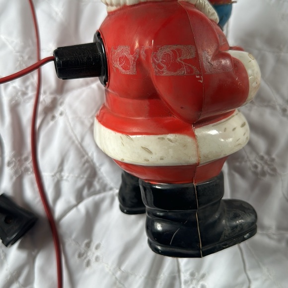 Vintage 1940's Royal Electric Christmas Santa Claus Holding C-7 Bubble Light. - Picture 11 of 16